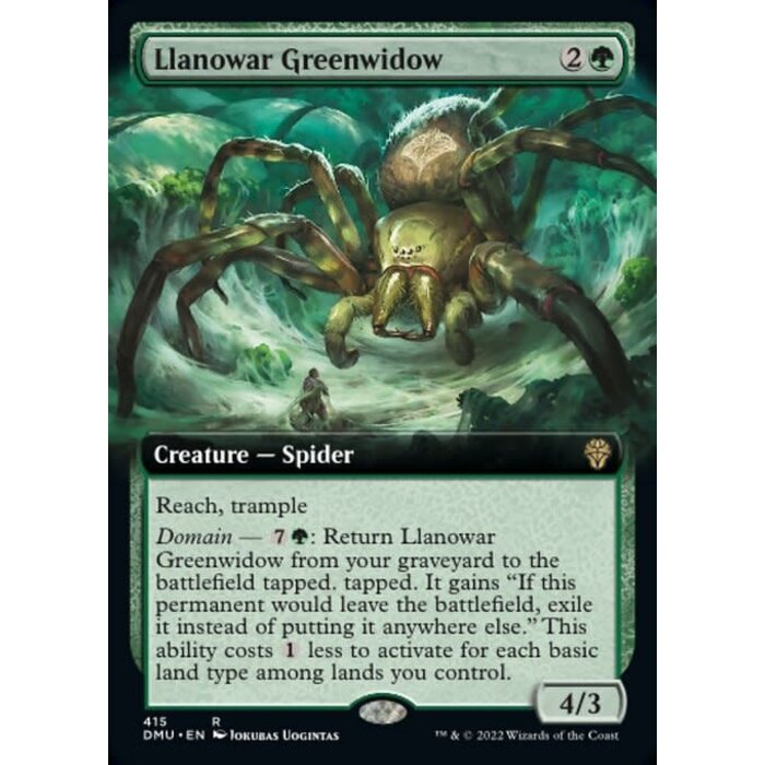 Magic: The Gathering Llanowar Greenwidow (Extended Art) (415) Lightly Played Foil
