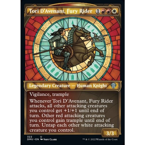 Magic: The Gathering Tori D'Avenant, Fury Rider (Showcase) (322) Lightly Played Foil