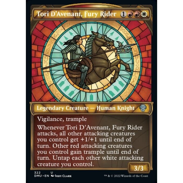 Magic: The Gathering Tori D'Avenant, Fury Rider (Showcase) (322) Lightly Played Foil