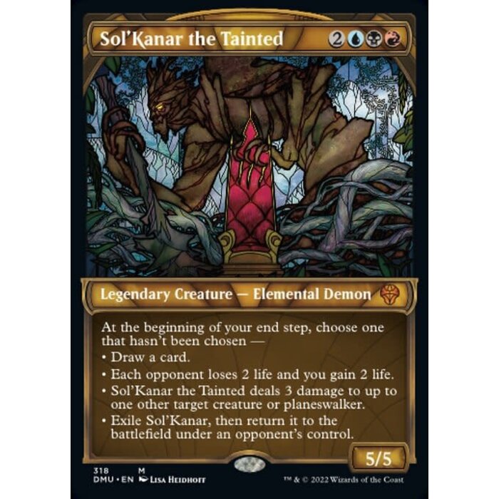 Magic: The Gathering Sol'Kanar the Tainted (Showcase) (318) Lightly Played Foil