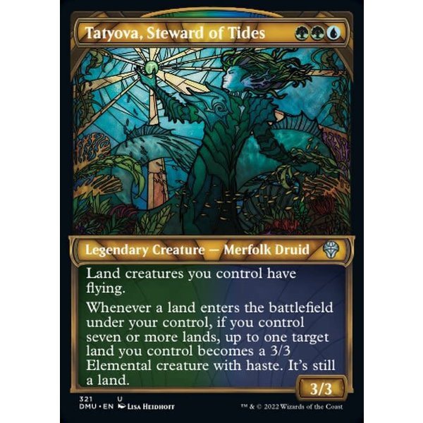 Magic: The Gathering Tatyova, Steward of Tides (Showcase) (321) Lightly Played Foil