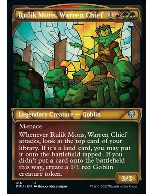 Magic: The Gathering Rulik Mons, Warren Chief (Showcase) (316) Lightly Played Foil