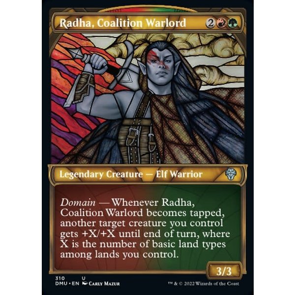 Magic: The Gathering Radha, Coalition Warlord (Showcase) (310) Lightly Played Foil