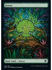 Magic: The Gathering Forest (Showcase) (281) Lightly Played Foil