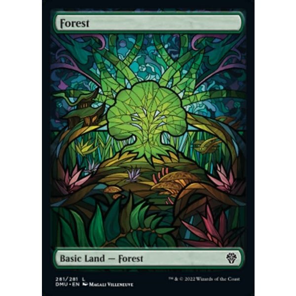 Magic: The Gathering Forest (Showcase) (281) Lightly Played Foil