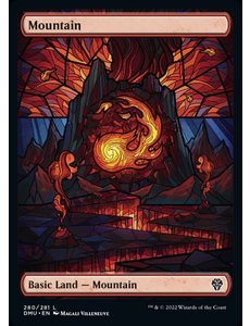 Magic: The Gathering Mountain (Showcase) (280) Lightly Played Foil