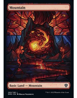 Magic: The Gathering Mountain (Showcase) (280) Lightly Played Foil