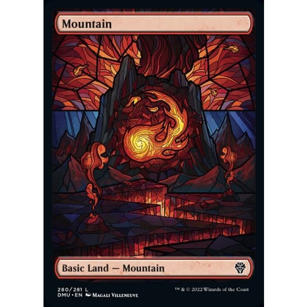 Magic: The Gathering Mountain (Showcase) (280) Lightly Played Foil