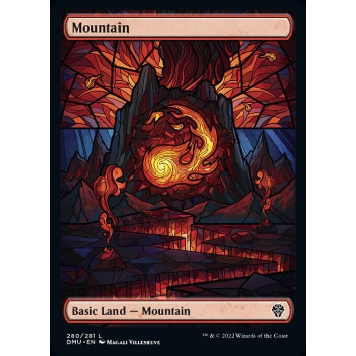 Magic: The Gathering Mountain (Showcase) (280) Lightly Played Foil