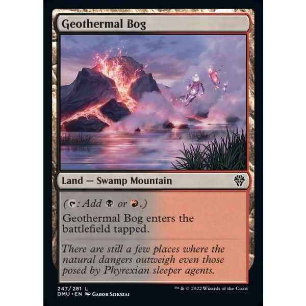 Magic: The Gathering Geothermal Bog (247) Lightly Played Foil