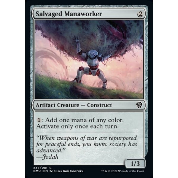 Magic: The Gathering Salvaged Manaworker (237) Lightly Played Foil