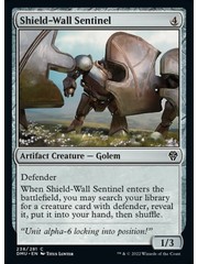 Magic: The Gathering Shield-Wall Sentinel (238) Lightly Played Foil