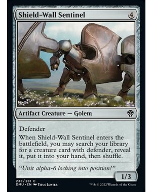 Magic: The Gathering Shield-Wall Sentinel (238) Lightly Played Foil