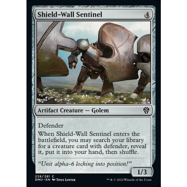 Magic: The Gathering Shield-Wall Sentinel (238) Lightly Played Foil