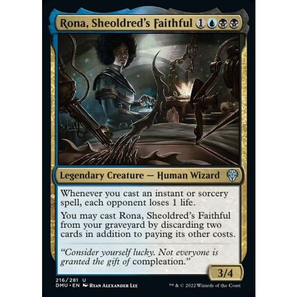 Magic: The Gathering Rona, Sheoldred's Faithful (216) Lightly Played Foil