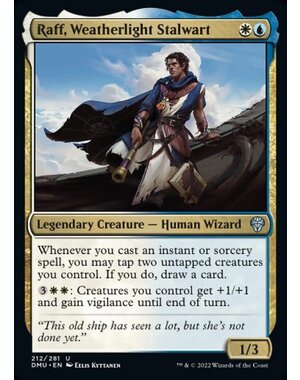 Magic: The Gathering Raff, Weatherlight Stalwart (212) Lightly Played Foil