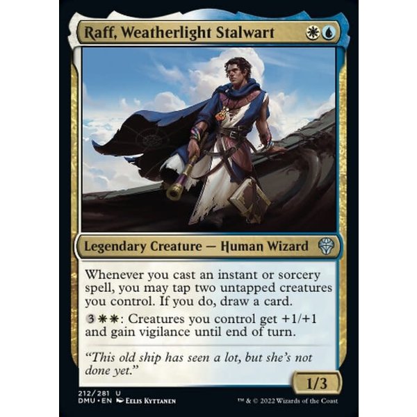 Magic: The Gathering Raff, Weatherlight Stalwart (212) Lightly Played Foil