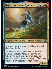 Magic: The Gathering Najal, the Storm Runner (208) Lightly Played Foil