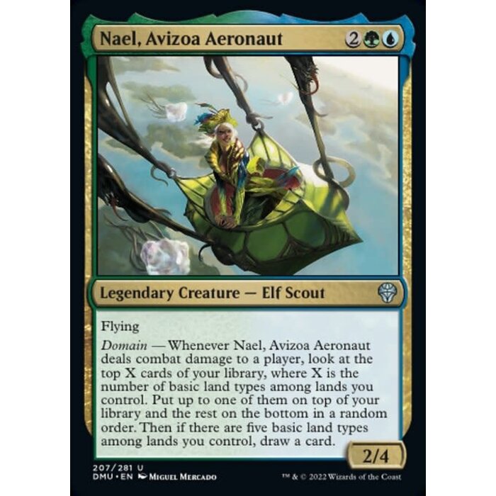 Magic: The Gathering Nael, Avizoa Aeronaut (207) Lightly Played Foil