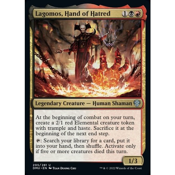 Magic: The Gathering Lagomos, Hand of Hatred (205) Lightly Played Foil