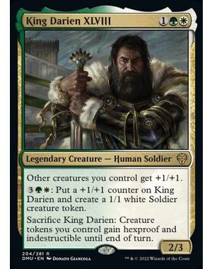 Magic: The Gathering King Darien XLVIII (204) Lightly Played Foil