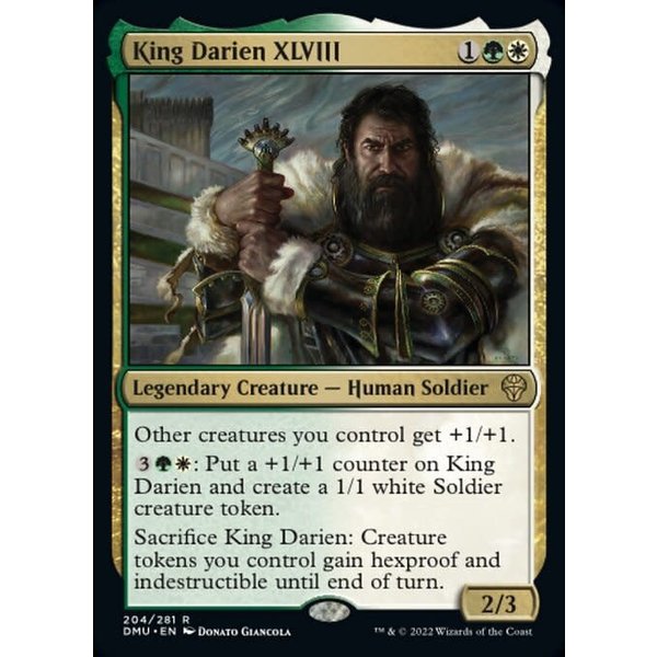 Magic: The Gathering King Darien XLVIII (204) Lightly Played Foil