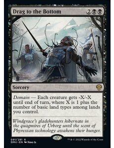 Magic: The Gathering Drag to the Bottom (091) Lightly Played Foil