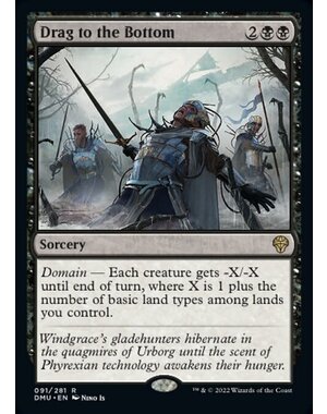 Magic: The Gathering Drag to the Bottom (091) Lightly Played Foil