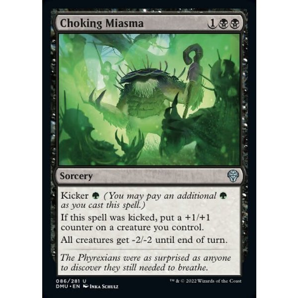 Magic: The Gathering Choking Miasma (086) Lightly Played Foil