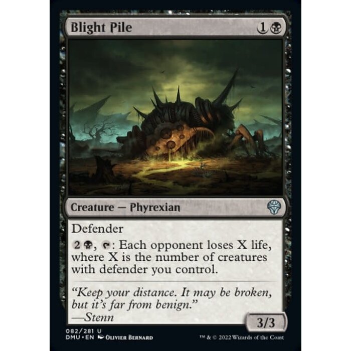 Magic: The Gathering Blight Pile (082) Lightly Played Foil