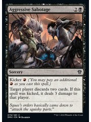 Magic: The Gathering Aggressive Sabotage (078) Lightly Played Foil