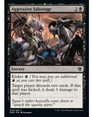 Magic: The Gathering Aggressive Sabotage (078) Lightly Played Foil