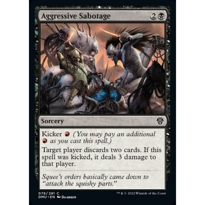 Magic: The Gathering Aggressive Sabotage (078) Lightly Played Foil