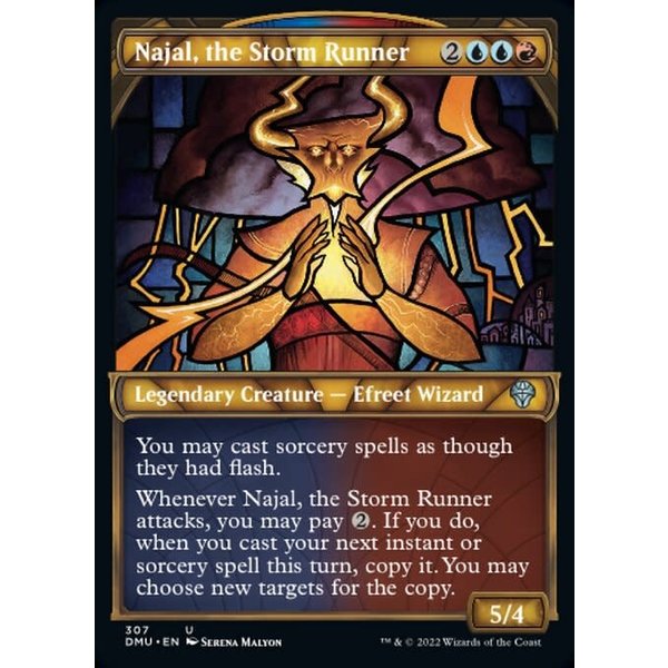Magic: The Gathering Najal, the Storm Runner (Showcase) (307) Lightly Played Foil