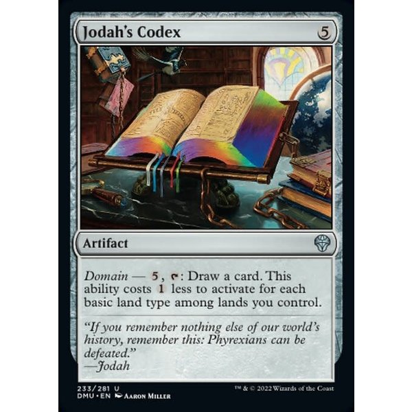 Magic: The Gathering Jodah's Codex (233) Lightly Played Foil