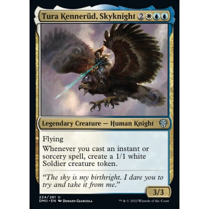 Magic: The Gathering Tura Kennerud, Skyknight (224) Lightly Played Foil