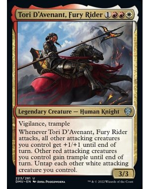 Magic: The Gathering Tori D'Avenant, Fury Rider (223) Lightly Played Foil