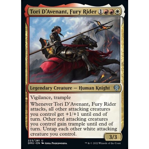 Magic: The Gathering Tori D'Avenant, Fury Rider (223) Lightly Played Foil