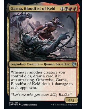 Magic: The Gathering Garna, Bloodfist of Keld (200) Lightly Played Foil