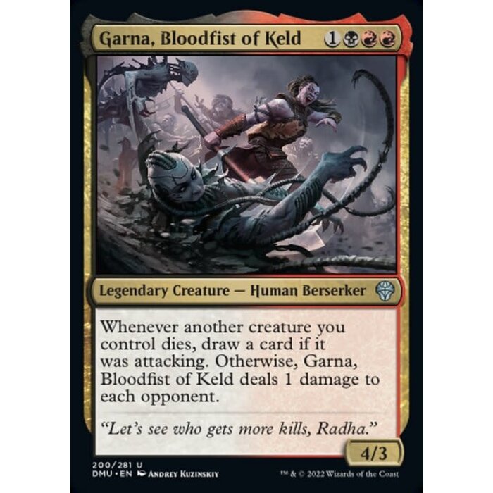 Magic: The Gathering Garna, Bloodfist of Keld (200) Lightly Played Foil