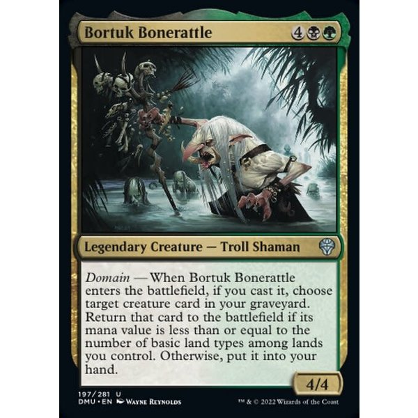 Magic: The Gathering Bortuk Bonerattle (197) Lightly Played Foil