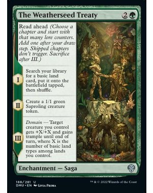 Magic: The Gathering The Weatherseed Treaty (188) Lightly Played Foil