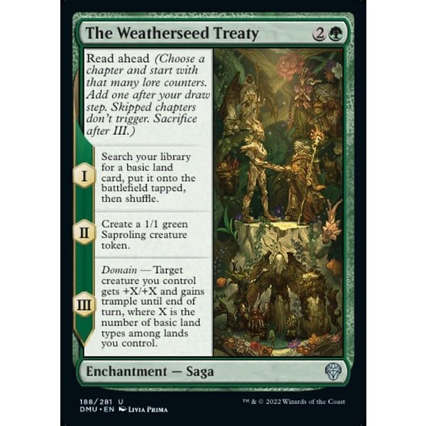 Magic: The Gathering The Weatherseed Treaty (188) Lightly Played Foil