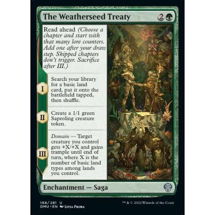 Magic: The Gathering The Weatherseed Treaty (188) Lightly Played Foil