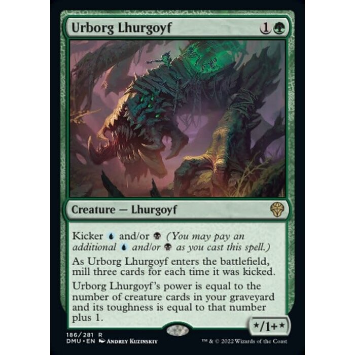 Magic: The Gathering Urborg Lhurgoyf (186) Lightly Played Foil