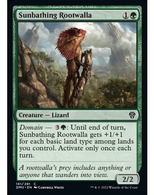 Magic: The Gathering Sunbathing Rootwalla (181) Lightly Played Foil