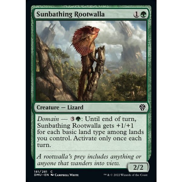 Magic: The Gathering Sunbathing Rootwalla (181) Lightly Played Foil