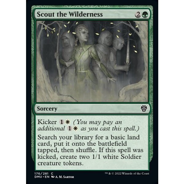 Magic: The Gathering Scout the Wilderness (176) Lightly Played Foil