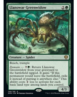 Magic: The Gathering Llanowar Greenwidow (169) Lightly Played Foil