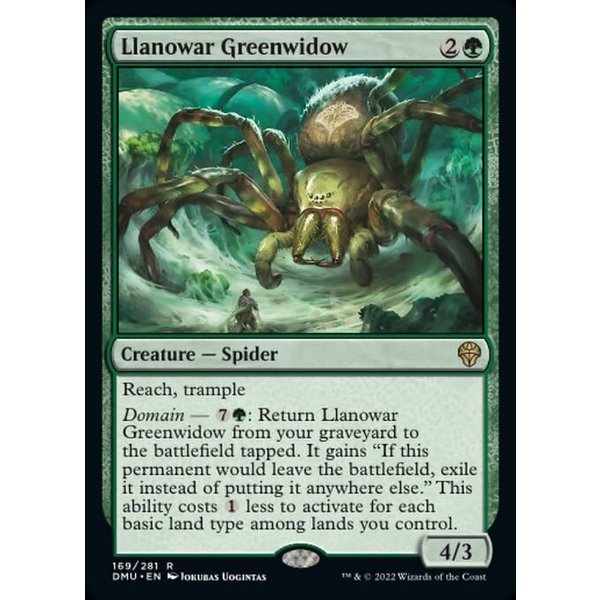 Magic: The Gathering Llanowar Greenwidow (169) Lightly Played Foil
